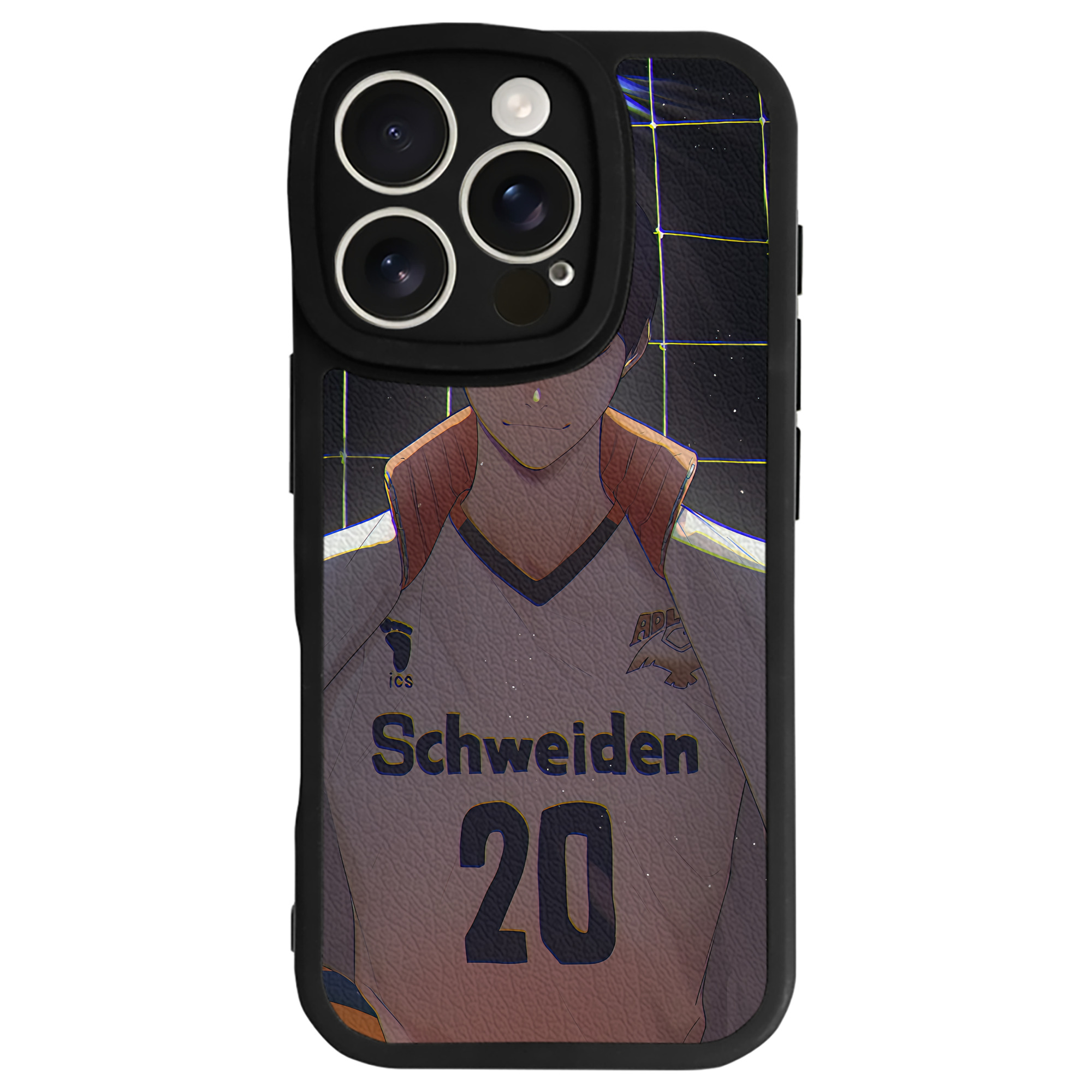 （画像用） ハイキュー!! Haikyu!! 【iPhone 16シリーズ対応】シリコンスマホケース（レザー調） 材質：シリコン